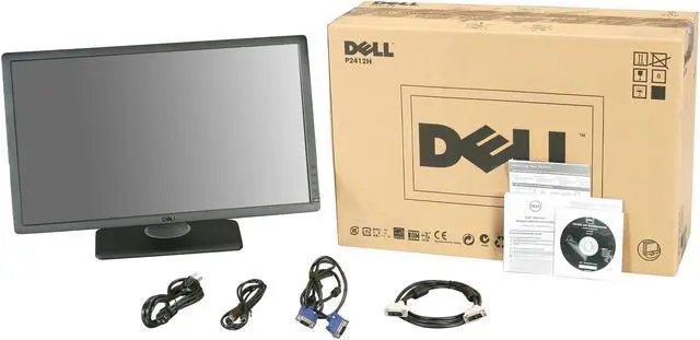 Alt view image 10 of 10 - Dell 24" 60 Hz TN FHD Monitor 5 ms D-Sub, DVI, USB Flat Panel P Series P2412H