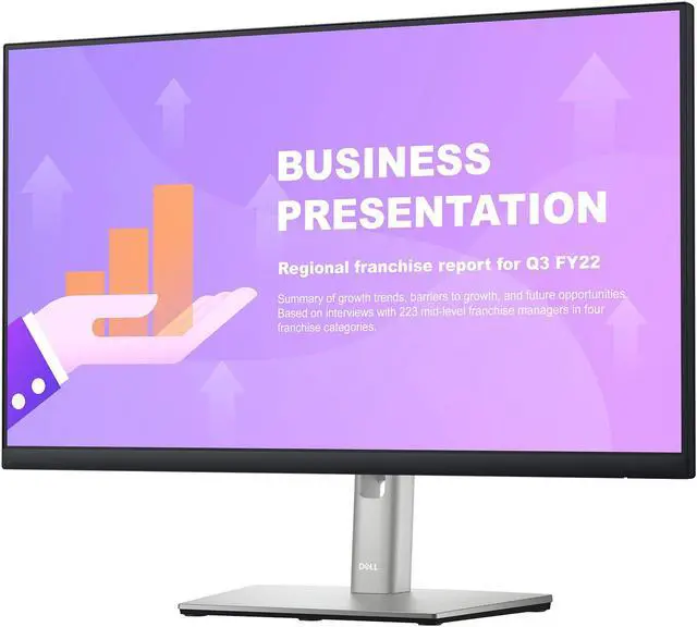 Alt view image 3 of 9 - Dell P2422HE 24" (23.8" Viewable) 1920 x 1080 FHD IPS HDMI DisplayPort USB-C Tilt Swivel Height Adjust Pivot VESA LED-Backlit Monitor