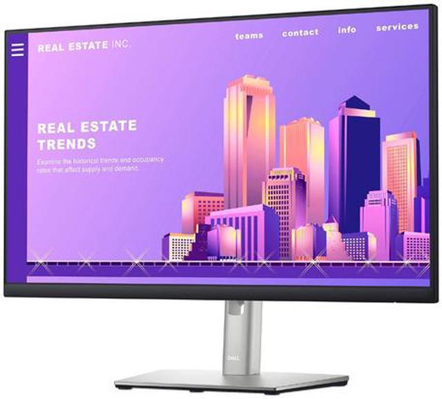 Alt view image 3 of 8 - Dell P2422H 24" (23.8" Viewable) 1920 x 1080 Full HD IPS, VGA DisplayPort HDMI USB 3.2, VESA Swivel Tilt Height Adjust LED-Backlit Monitor