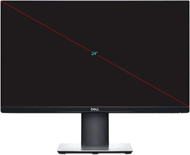 Alt view image 6 of 6 - DELL P2419H 24" 1920 x 1080 Full HD, DisplayPort, HDMI, VGA, USB Hub, Anti-Glare, LED Backlit, Height Adjustable IPS Monitor