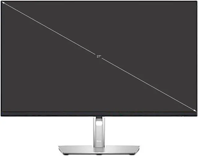 Alt view image 2 of 11 - Dell 27" 60 Hz IPS Monitor 8 ms (normal); 5 ms (fast) HDMI, DisplayPort, USB P2723QE