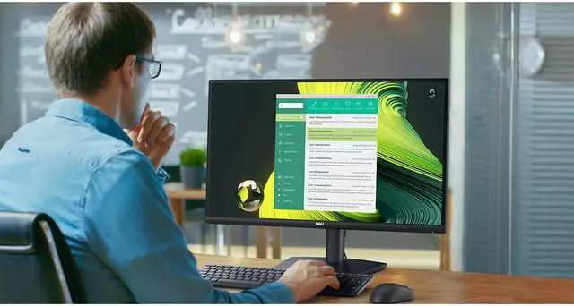 Alt view image 7 of 7 - Dell 27" 60Hz VA LED Backlit LCD Monitor - FHD 1920 x 1080 Built-In Speakers, HDMI x 1, DisplayPort 1.2 x 1 (E2724HS)