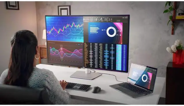 Alt view image 14 of 14 - Dell UltraSharp 42.5' UHD Monitors - 5 ms  GTG - 3840 x 2160 (4K) - 350 Nit - IPS Panel - 16:9