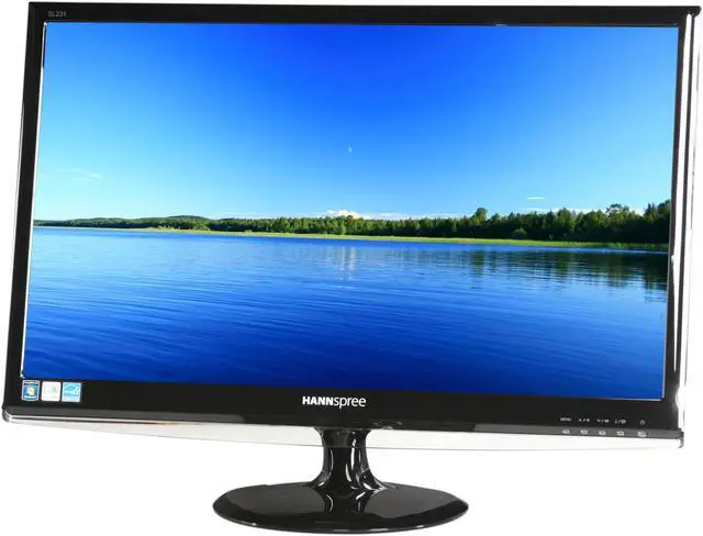 Main image of Hannspree By HannsG SL231DPB Glossy Black 23" 5ms Full HD LED BackLight LCD Monitor w/Speakers 250 cd/m2 1000:1 (Typical)