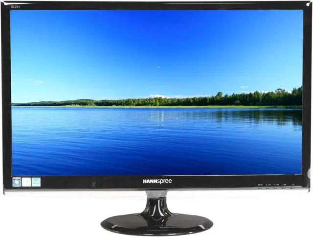 Alt view image 2 of 7 - Hannspree By HannsG SL231DPB Glossy Black 23" 5ms Full HD LED BackLight LCD Monitor w/Speakers 250 cd/m2 1000:1 (Typical)