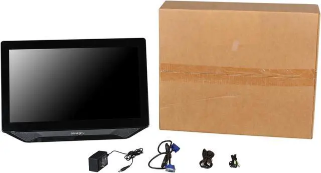 Alt view image 7 of 7 - Hanns-G HT231DPBU Black 23" Touchscreen Monitor Multi-Touch (10 points) 250 cd/m2 80000000:1 Built-in Speakers