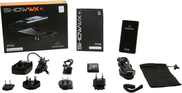 Alt view image 7 of 7 - Microvision SHOWWX+ WVGA 848 x 480 15 lumens Laser Pico Projector