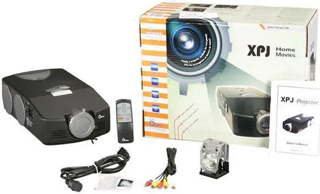 Alt view image 9 of 9 - Olens XPJ Projector 640 x 480 300 lumens LCD Projector