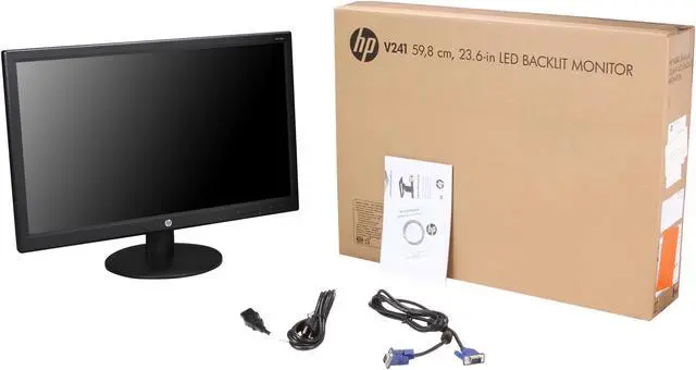 Alt view image 7 of 7 - HP 23.6" 60 Hz TN FHD LCD Monitor 5 ms D-Sub, DVI-D Smartbuy V241