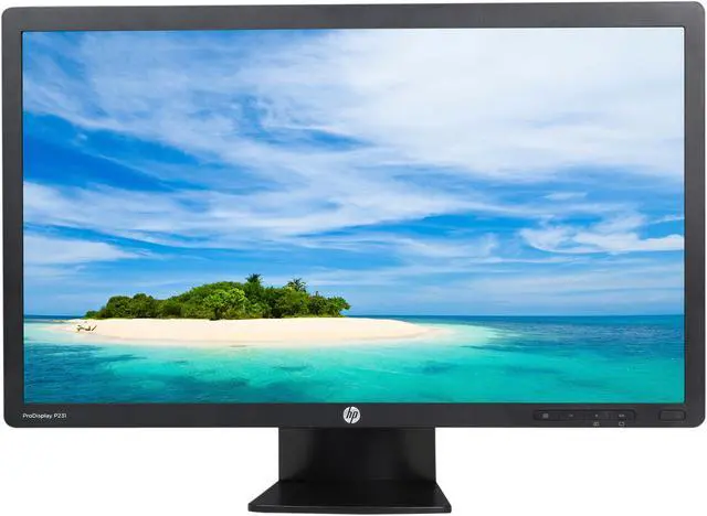Alt view image 2 of 8 - HP 23" TN FHD LCD Monitor 5 ms D-Sub, DVI-D ProDisplay Smartbuy P231