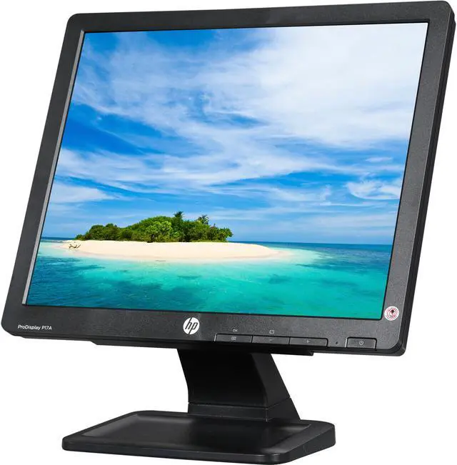 Alt view image 6 of 13 - HP ProDisplay P17A 17" 1280x1024 SXGA Resolution VGA Anti-Glare 5:4 Backlit LED Monitor