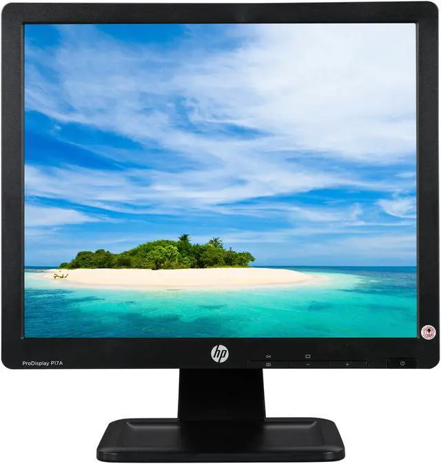 Alt view image 7 of 13 - HP ProDisplay P17A 17" 1280x1024 SXGA Resolution VGA Anti-Glare 5:4 Backlit LED Monitor