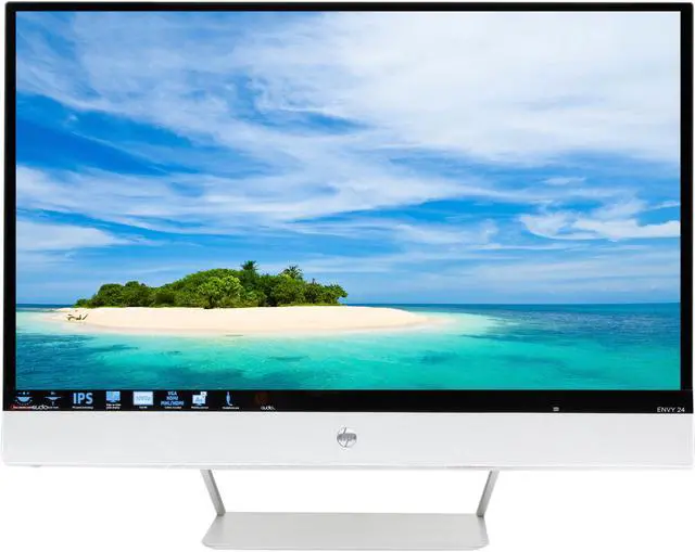 Alt view image 2 of 7 - HP Envy 24 Silver 23.8” IPS Panel, LED Backlight LCD Monitor 300cd/m2, HDMI & MHL Inputs, Integrated Beats Audio Speakers, 10,000,000:1