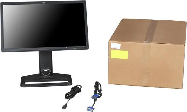 Alt view image 10 of 10 - HP ZR22W 22" Widescreen LCD Monitor 250 cd/m2 1000:1, 3000:1 (Dynamic), Tilt and Swivel, Grade A