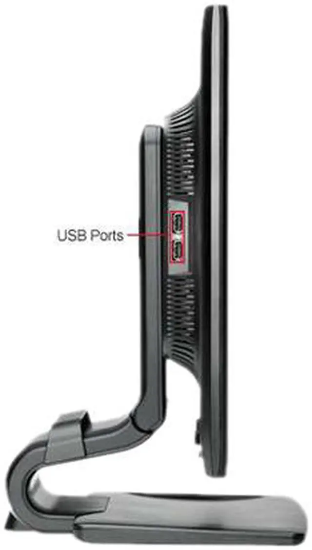Alt view image 4 of 4 - HP LA2006X 20" 5ms Widescreen LED Monitor- Pivot, Swivel & Height Adjustable