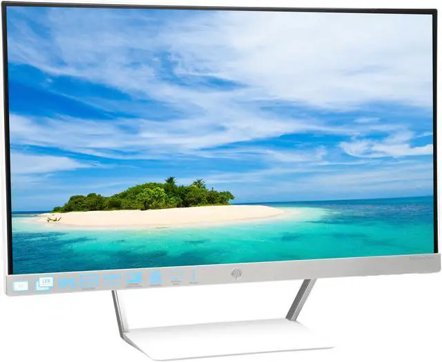 Alt view image 3 of 6 - HP Pavilion 23XW Silver White 23" IPS Ultra-Wide Frameless LCD/LED Monitor with Anti-Glare Treatment and Amazing Viewing Angles