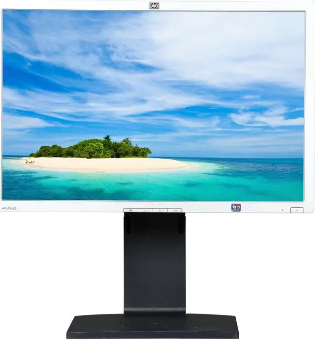 Alt view image 2 of 11 - HP 24" Active Matrix, TFT LCD WUXGA LCD Monitor with Height & Pivot Adjustments 6 ms (GTG) DVI LP2465