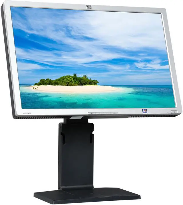 Alt view image 3 of 11 - HP 24" Active Matrix, TFT LCD WUXGA LCD Monitor with Height & Pivot Adjustments 6 ms (GTG) DVI LP2465