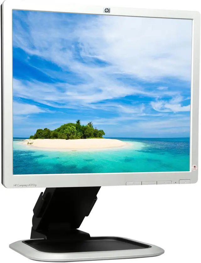 Alt view image 3 of 8 - HP 19" Active Matrix, TFT LCD SXGA LCD Monitor Grade A 5 ms D-Sub, DVI LA1951G (EM890A8#ABA)
