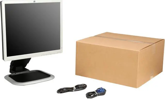 Alt view image 8 of 8 - HP 19" Active Matrix, TFT LCD SXGA LCD Monitor Grade A 5 ms D-Sub, DVI LA1951G (EM890A8#ABA)