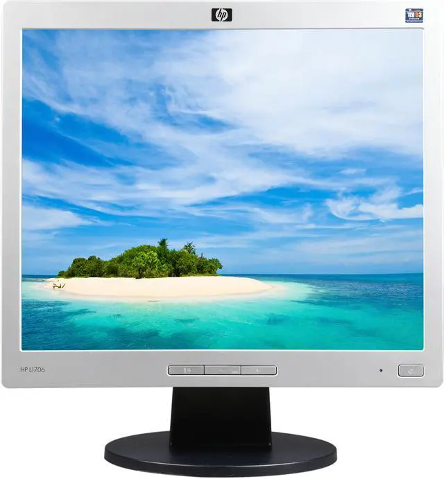 Alt view image 2 of 8 - HP 17" Active Matrix, TFT LCD Monitors - LCD Flat Panel 5 ms L1706-AM