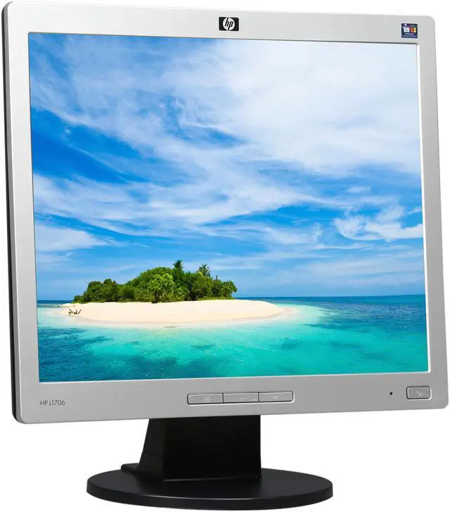 Alt view image 3 of 8 - HP 17" Active Matrix, TFT LCD Monitors - LCD Flat Panel 5 ms L1706-AM