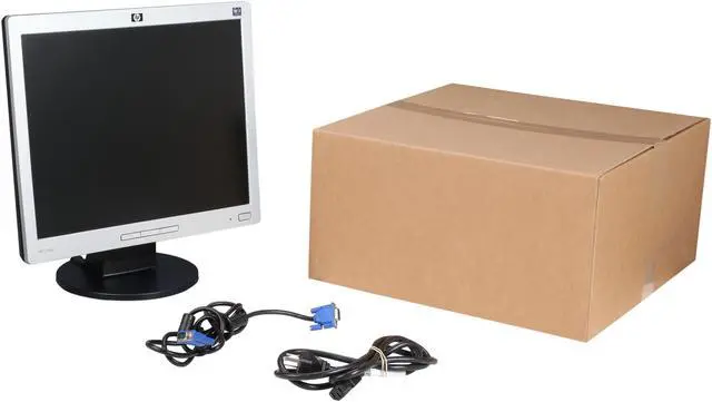 Alt view image 8 of 8 - HP 17" Active Matrix, TFT LCD Monitors - LCD Flat Panel 5 ms L1706-AM