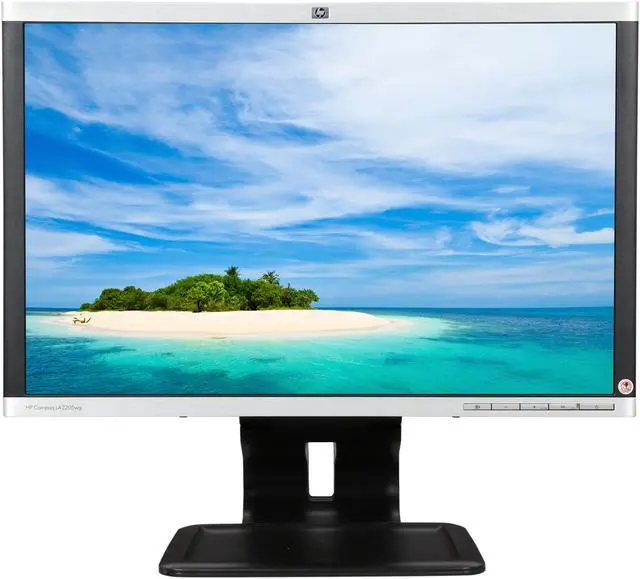 Alt view image 2 of 10 - HP 22" LCD Monitor 5 ms DVI-D, DisplayPort 2 x USB downstream ( Type B ), 1 upstream LA2205WG-BM