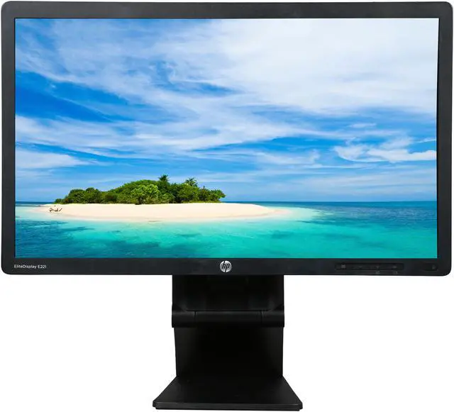 Alt view image 2 of 10 - HP 21.5" 60 Hz TN FHD LCD Monitor 5 ms D-Sub, DVI, DisplayPort Promo E221-AM