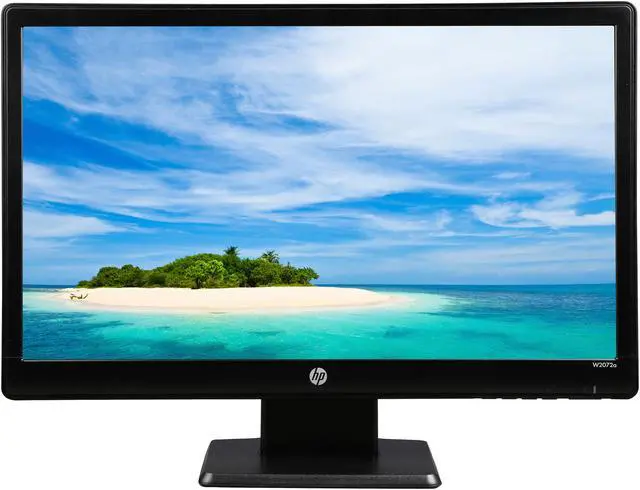 Alt view image 2 of 7 - HP W2072a 20" Widescreen LED-Backlit Monitor w/Built-in Speakers