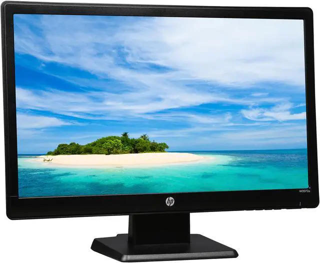 Alt view image 3 of 7 - HP W2072a 20" Widescreen LED-Backlit Monitor w/Built-in Speakers