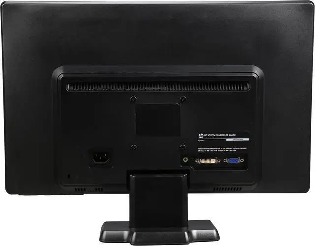 Alt view image 5 of 7 - HP W2072a 20" Widescreen LED-Backlit Monitor w/Built-in Speakers