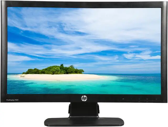 Alt view image 2 of 8 - HP 20" LCD Monitor 5 ms D-Sub, DVI C9F26A8#ABA P201
