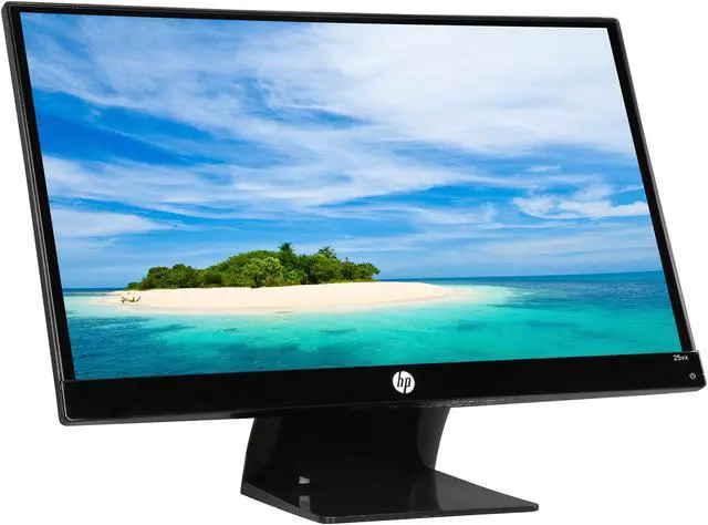 Alt view image 5 of 9 - HP 25VX 25" IPS HDMI Widescreen LED Monitor with Ultra-wide 178 Viewing Angle, Full HD 1080p, 8,000,000:1 Dynamic Contrast Ratio, Built-in HDMI, DVI and VGA Ports - Grade A