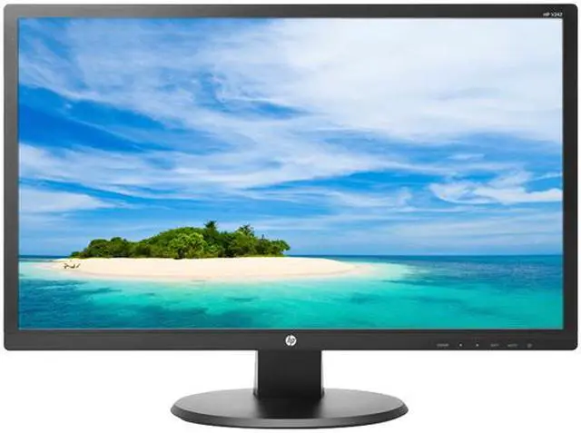 Alt view image 2 of 3 - HP 24" FHD LCD Monitor 5 ms 1920 x 1080 D-Sub, DVI V242 (K4Z84AA)