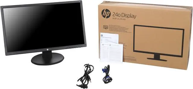 Alt view image 8 of 8 - HP 24o X0J60AA#ABA Black 24" 1ms (On/Off) HDMI Widescreen LED Backlight LCD Monitor 250 cd/m2 DCR 10,000,000:1 (1,000:1)