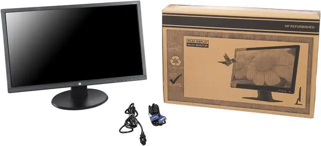 Alt view image 8 of 8 - HP 24uh 24" Full HD 1920 x 1080 5ms 60Hz D-Sub, DVI, HDMI LED Backlit Monitor