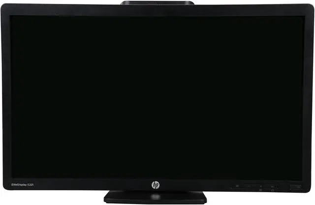 Alt view image 8 of 11 - HP EliteDisplay E221 Black 21.5" 1920 x 1080 Widescreen LED Backlight LCD Monitor 250 cd/m2 DCR 5,000,000:1 (1000:1) Tilt & Swivel