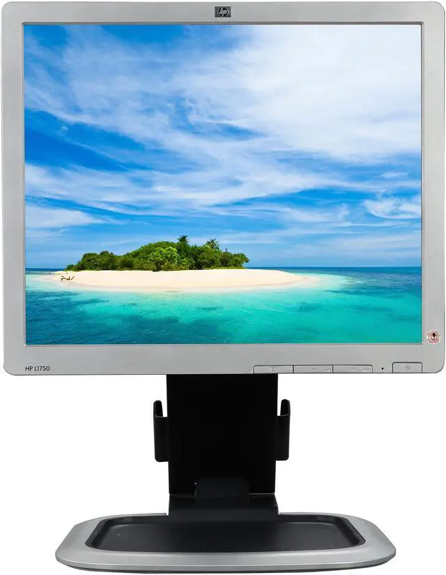Alt view image 3 of 12 - HP L1750 17" Flat Panel Screen LCD DVI Monitor