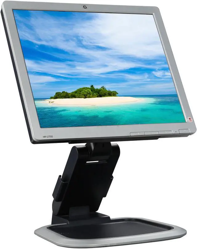 Alt view image 4 of 12 - HP L1750 17" Flat Panel Screen LCD DVI Monitor