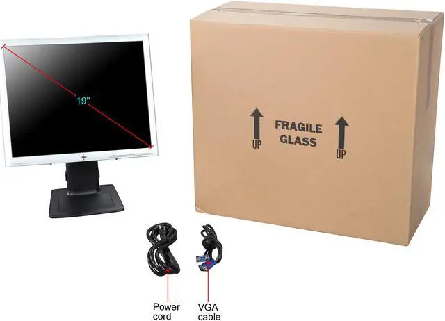 Alt view image 13 of 13 - HP 19" 60 Hz TN LCD Monitor 5ms (On/Off) D-Sub, DVI, DisplayPort LA1956X