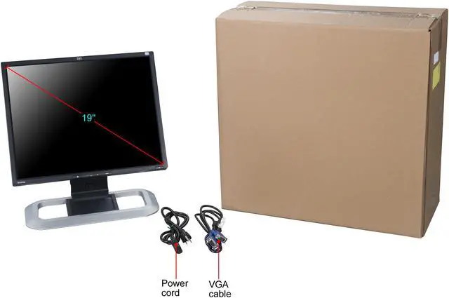 Alt view image 9 of 8 - HP LP1965 Black 19" 6 ms LCD Monitor 1000:1 A Grade