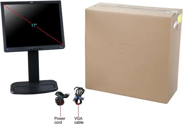 Alt view image 11 of 11 - HP L1745 17-inch LCD Monitor. A Grade