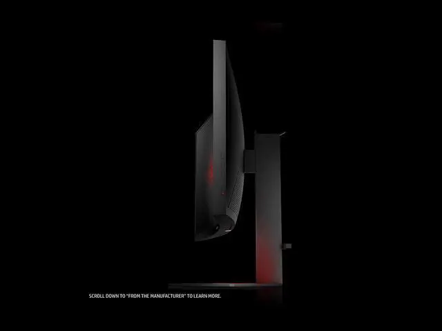 Alt view image 3 of 7 - HP Omen X 35" 4ms (GTG) 100 Hz G-Sync Ultra WQHD Curved LED Backlight Monitor, 3440 × 1440, 2500:1, 300 cd/m2, HDMI, USB, Tilt, Height, VESA Mountable