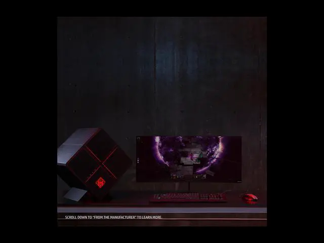 Alt view image 4 of 7 - HP Omen X 35" 4ms (GTG) 100 Hz G-Sync Ultra WQHD Curved LED Backlight Monitor, 3440 × 1440, 2500:1, 300 cd/m2, HDMI, USB, Tilt, Height, VESA Mountable