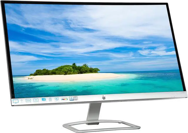 Alt view image 3 of 7 - HP 27EA 27" IPS with LED Backlight Full HD 1920x1080 VGA HDMI Inputs w/ Speakers,