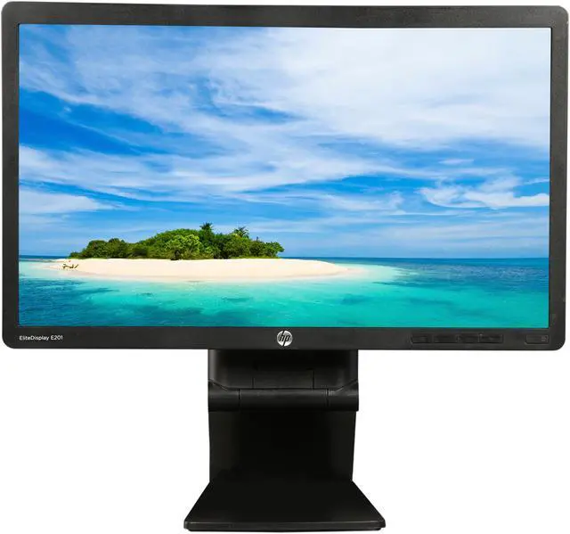 Alt view image 2 of 10 - HP 20" 60 Hz TN LCD Monitor 5 ms D-Sub, DVI, DisplayPort EliteDisplay E201