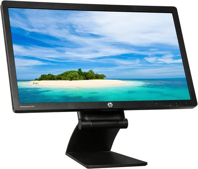 Alt view image 3 of 10 - HP 21.5" 60 Hz TN FHD LCD Monitor 5 ms D-Sub, DVI, DisplayPort Promo E221
