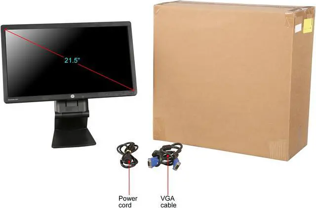 Alt view image 10 of 10 - HP 21.5" 60 Hz TN FHD LCD Monitor 5 ms D-Sub, DVI, DisplayPort Promo E221
