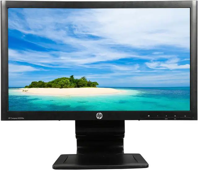 Alt view image 2 of 10 - HP 21.5" 60 Hz TN FHD LCD/LED Monitor 5 ms (On/Off) D-Sub, DVI, DisplayPort, USB LA2206X